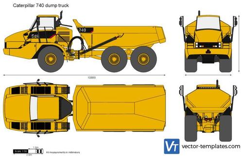 Caterpillar 740 dump truck