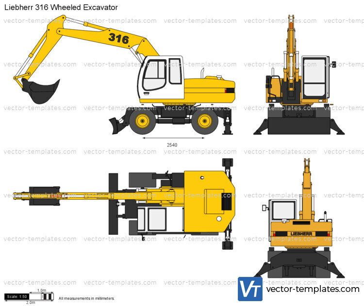 Liebherr 316 Wheeled Excavator