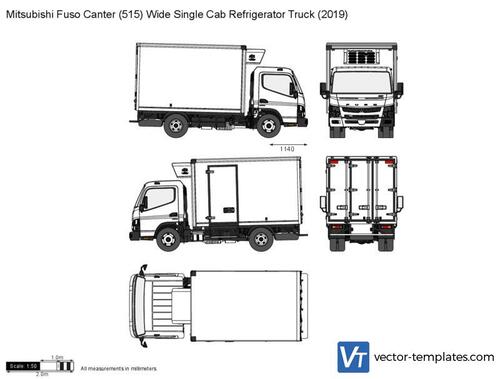 Mitsubishi Fuso Canter (515) Wide Single Cab Refrigerator Truck