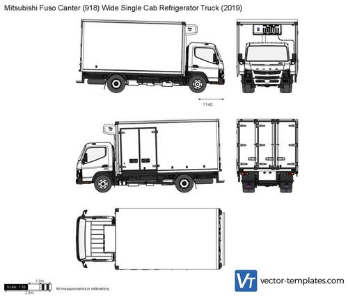 Mitsubishi Fuso Canter (918) Wide Single Cab Refrigerator Truck