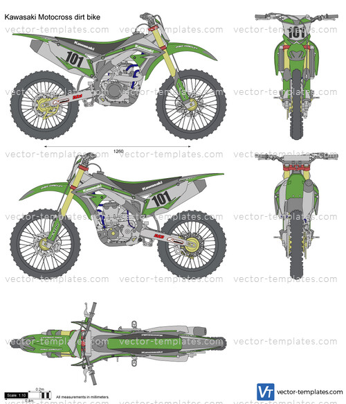 Kawasaki Motocross dirt bike
