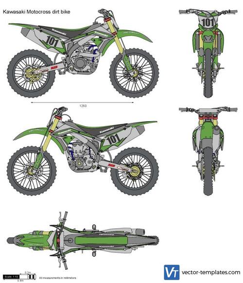 Kawasaki Motocross dirt bike