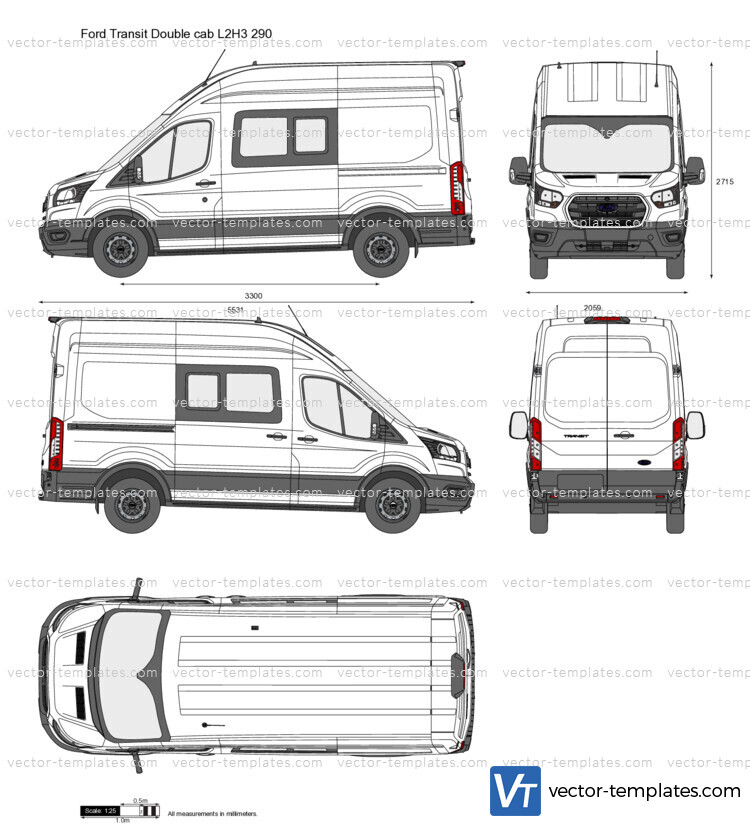 Ford Transit Double cab L2H3 290