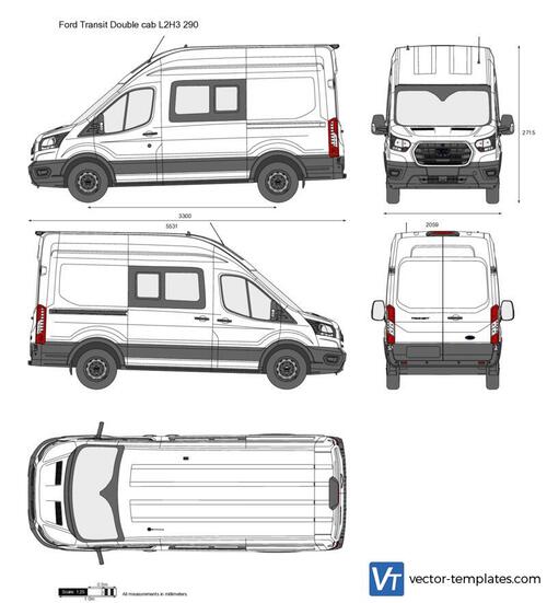 Ford Transit Double cab L2H3 290