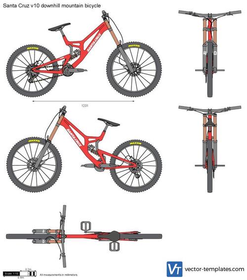 Santa Cruz v10 downhill mountain bicycle