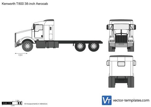 Kenworth T800 38-inch Aerocab