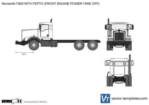 Kenworth T800 WITh FEPTO (FRONT ENGINE POWER TAKE OFF)