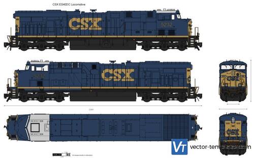 CSX ES40DC Locomotive