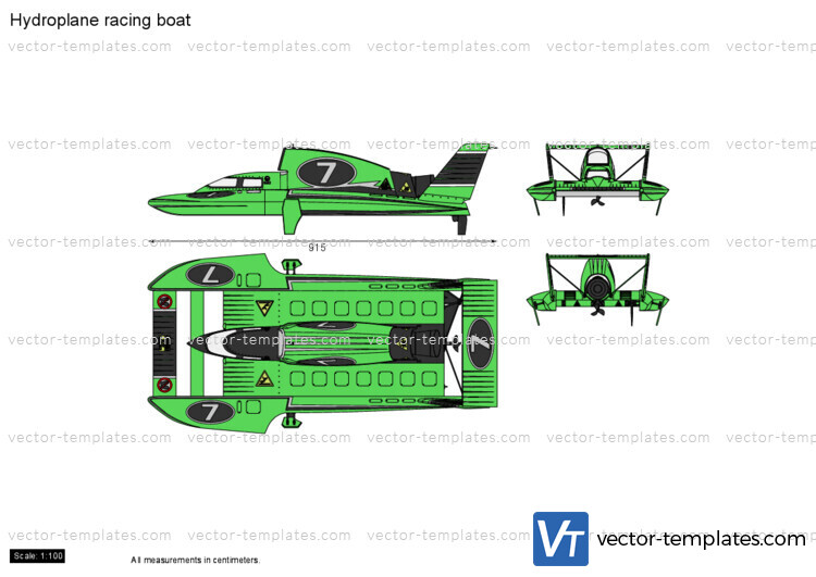 Hydroplane racing boat