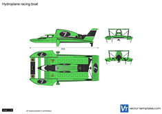 Hydroplane racing boat