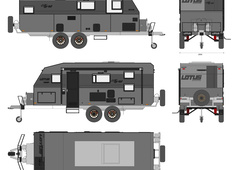 Lotus Caravans Off Grid Car Trailer