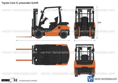 Toyota Core IC pneumatic forklift
