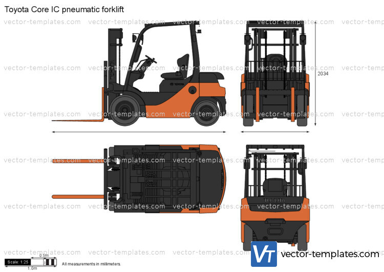 Toyota Core IC pneumatic forklift