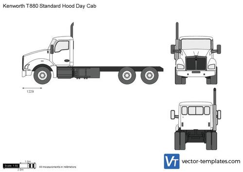 Kenworth T880 Standard Hood Day Cab