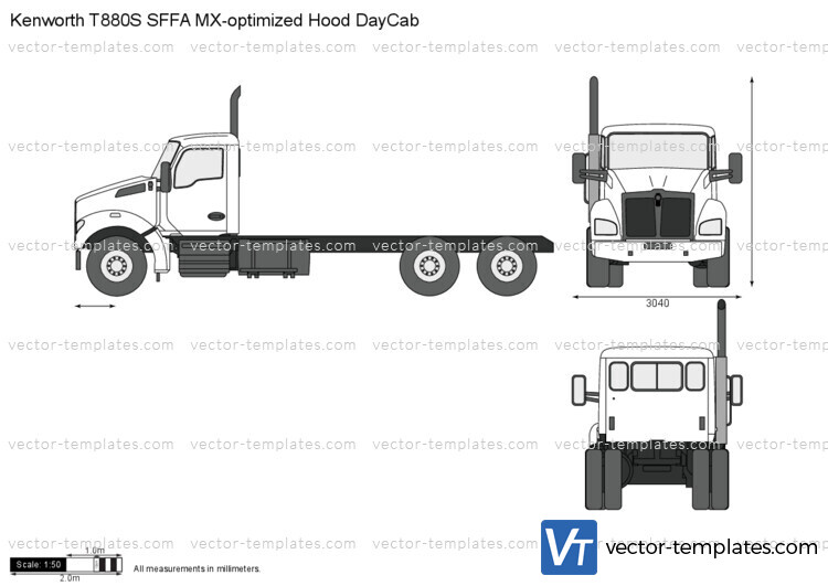 Kenworth T880S SFFA MX-optimized Hood DayCab