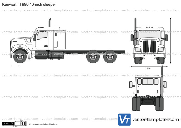 Kenworth T990 40-inch sleeper