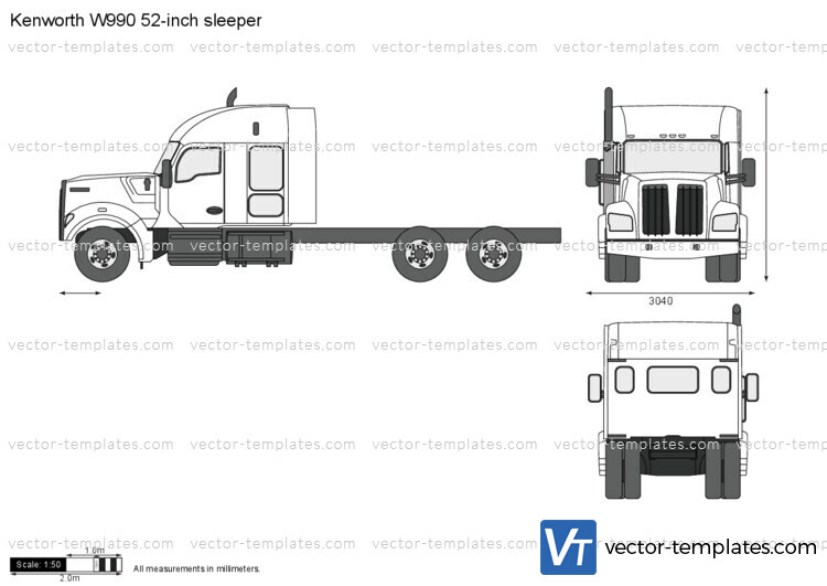 Kenworth W990 52-inch sleeper