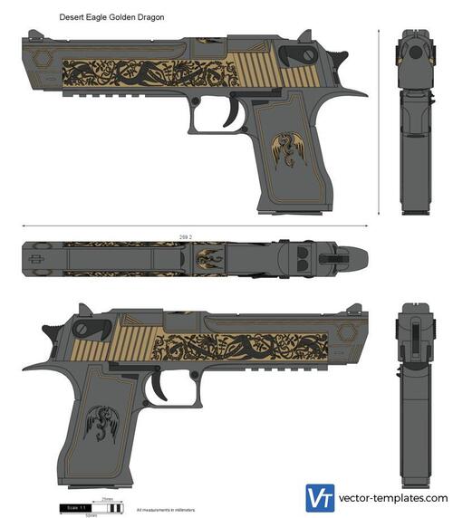 Desert Eagle Golden Dragon