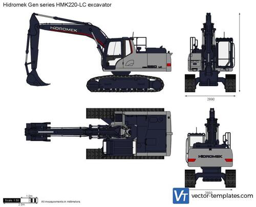 Hidromek Gen series HMK220-LC excavator