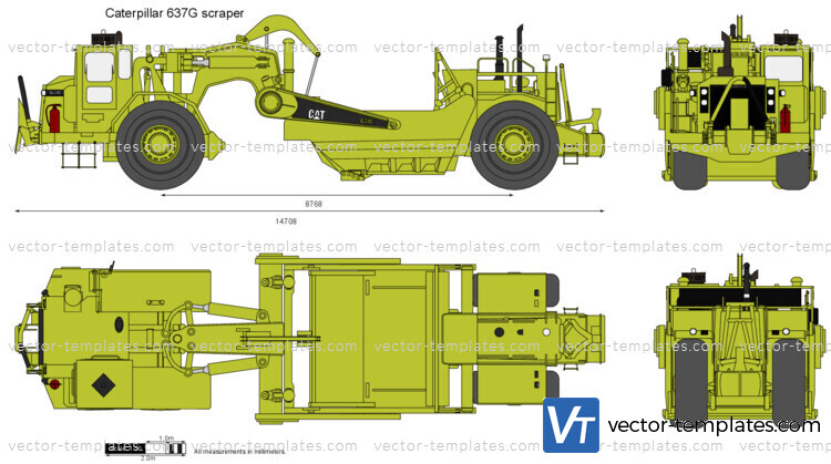 Caterpillar 637G scraper