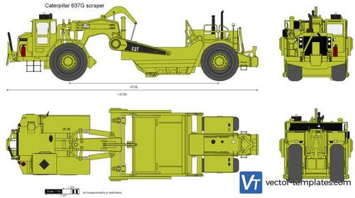 Caterpillar 637G scraper