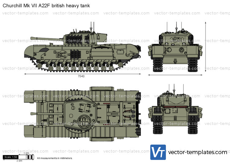 Churchill Mk VII A22F british heavy tank