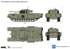 Churchill Mk VII A22F british heavy tank