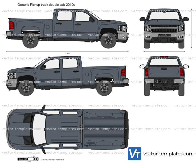 Generic Pickup truck double cab 2010s