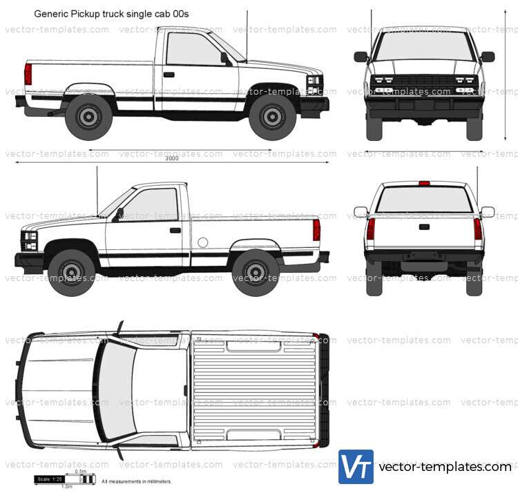 Generic Pickup truck single cab 00s