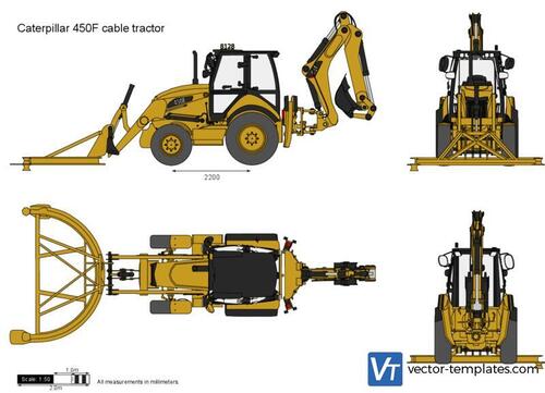 Caterpillar 450F cable tractor