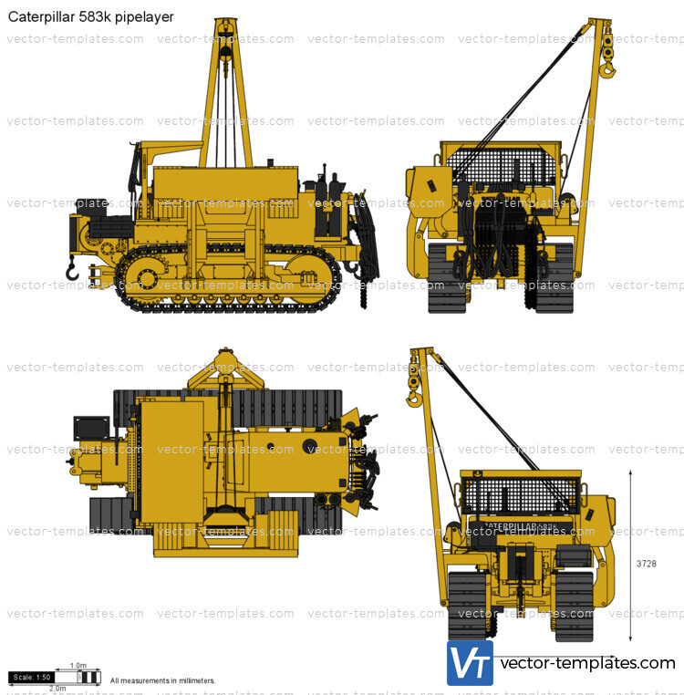 Caterpillar 583k pipelayer