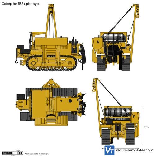 Caterpillar 583k pipelayer