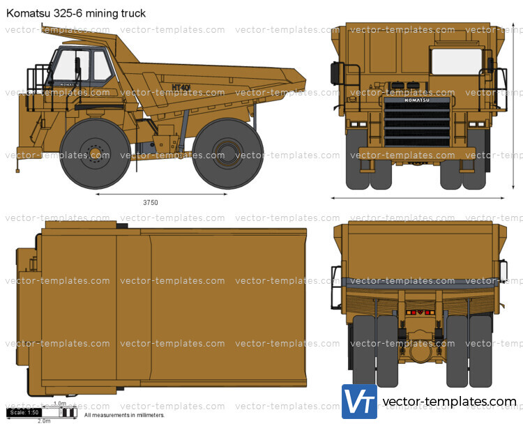 Komatsu 325-6 mining truck