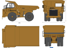 Komatsu 325-6 mining truck