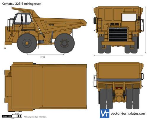 Komatsu 325-6 mining truck