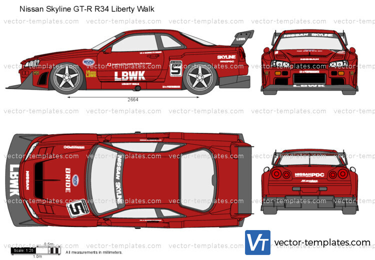 Nissan Skyline GT-R R34 Liberty Walk