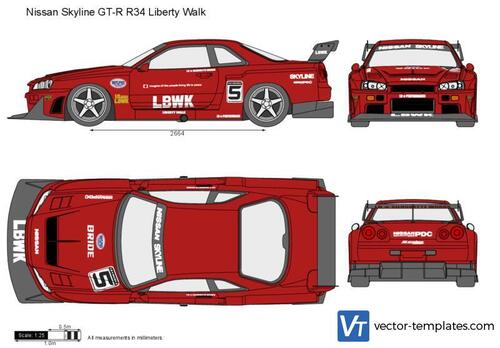 Nissan Skyline GT-R R34 Liberty Walk