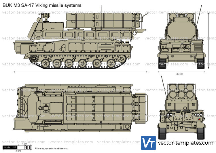 BUK M3 SA-17 Viking missile systems