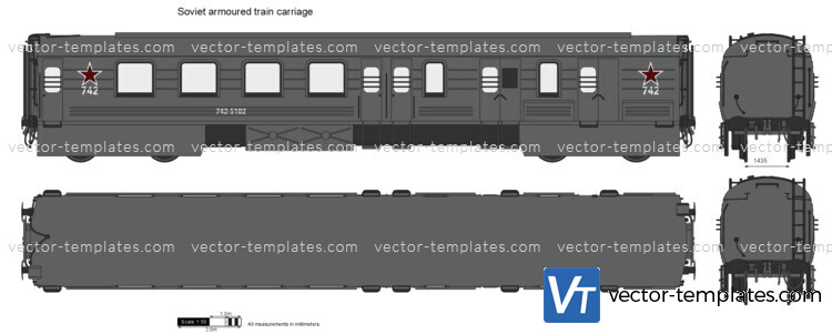 Soviet armoured train carriage