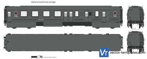 Soviet armoured train carriage