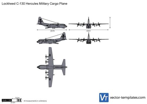 Lockheed C-130 Hercules Military Cargo Plane