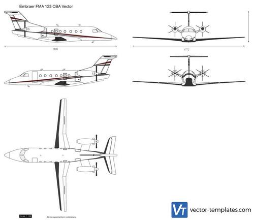 Embraer FMA 123 CBA Vector