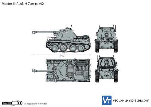 Marder III Ausf. H 7cm pak40