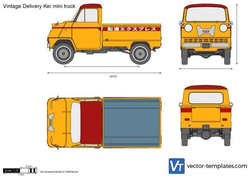 Vintage Delivery Kei mini truck