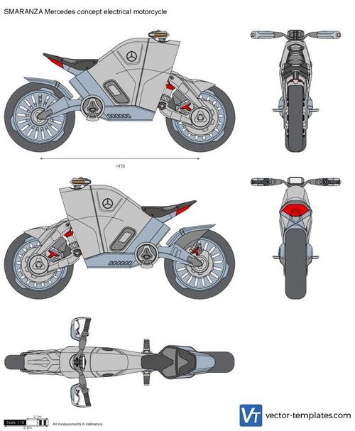 SMARANZA Mercedes concept electrical motorcycle