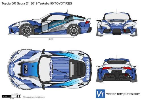 Toyota GR Supra D1 2019 Tsukuba 90 TOYOTIRES