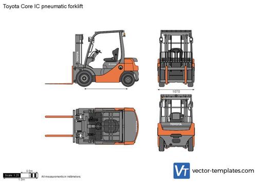 Toyota Core IC pneumatic forklift