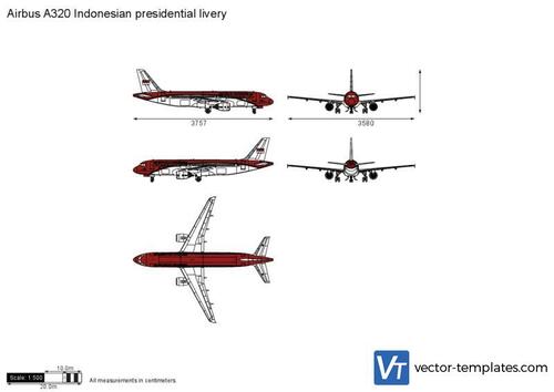 Airbus A320 Indonesian presidential livery