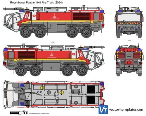 Rosenbauer Panther 8x8 Fire Truck