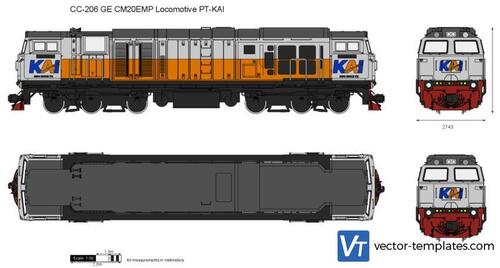 CC-206 GE CM20EMP Locomotive PT-KAI